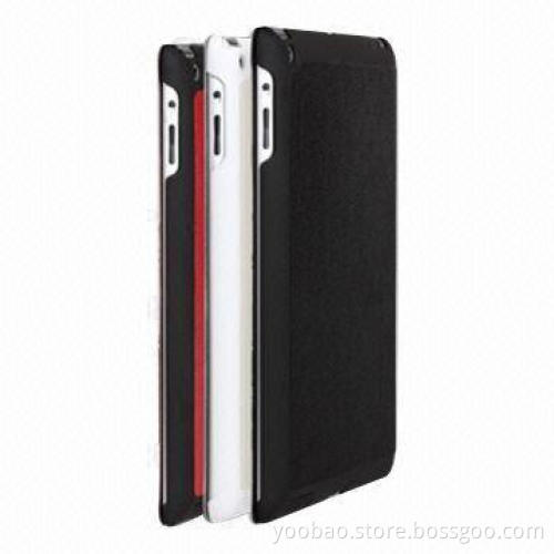 Slim Leather Cases for iPad 3, with Sleep Function, Available in White, Black and Red